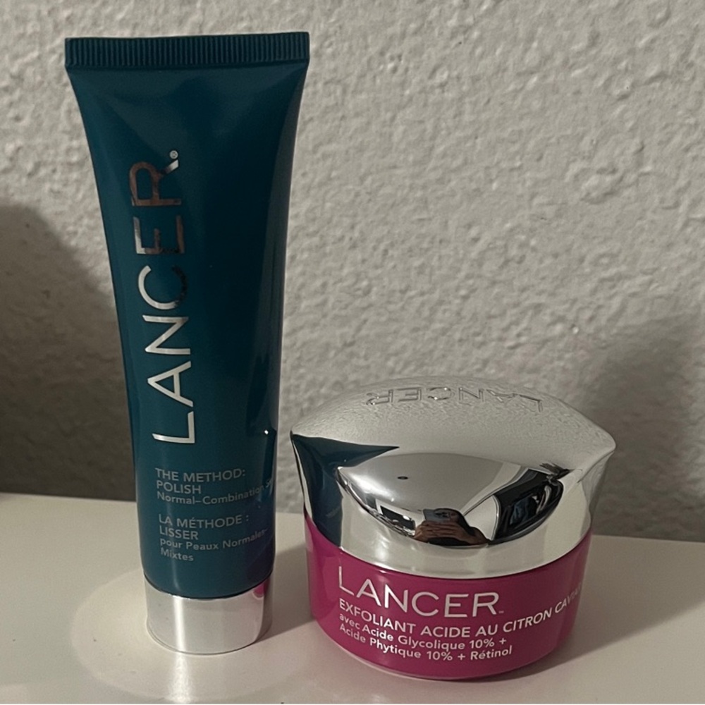 Lancer Caviar Lime Acid Peel and The method Polish clanser